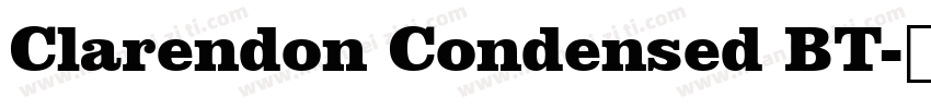 Clarendon Condensed BT字体转换